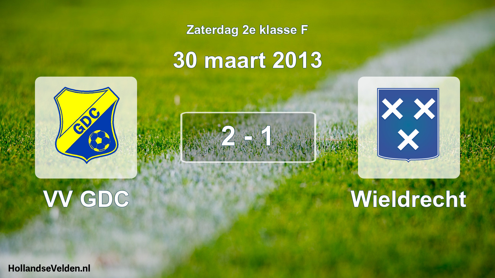 Total number of matches played: VV GDC - Wieldrecht 2 - 1 (30 March 2013)