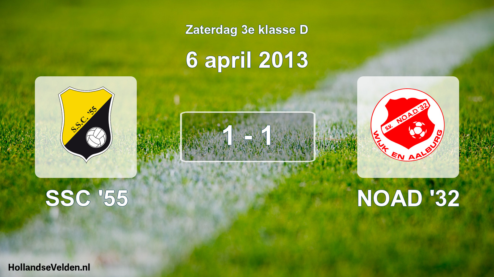 Total number of matches played: SSC '55 - NOAD '32 1 - 1 (6 April 2013)