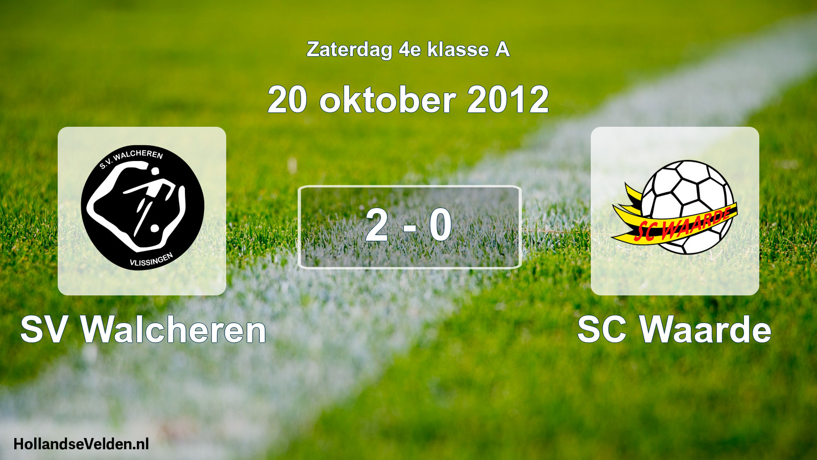 Total number of matches played: SV Walcheren - SC Waarde 2 - 0 (20 October 2012)