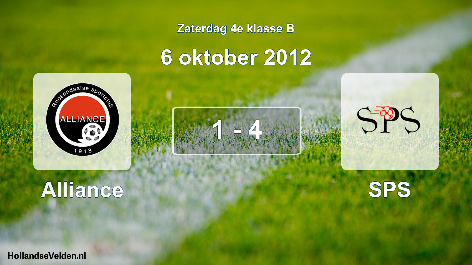 Total number of matches played: Alliance - SPS 1 - 4 (6 October 2012)