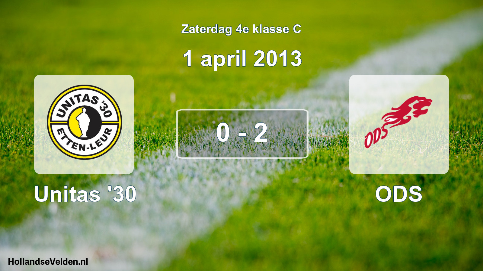 Total number of matches played: Unitas '30 - ODS 0 - 2 (1 April 2013)
