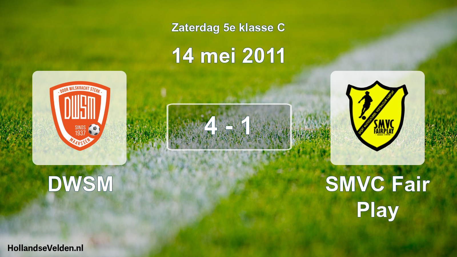 Total number of matches played: DWSM - SMVC Fair Play 4 - 1 (14 May 2011)