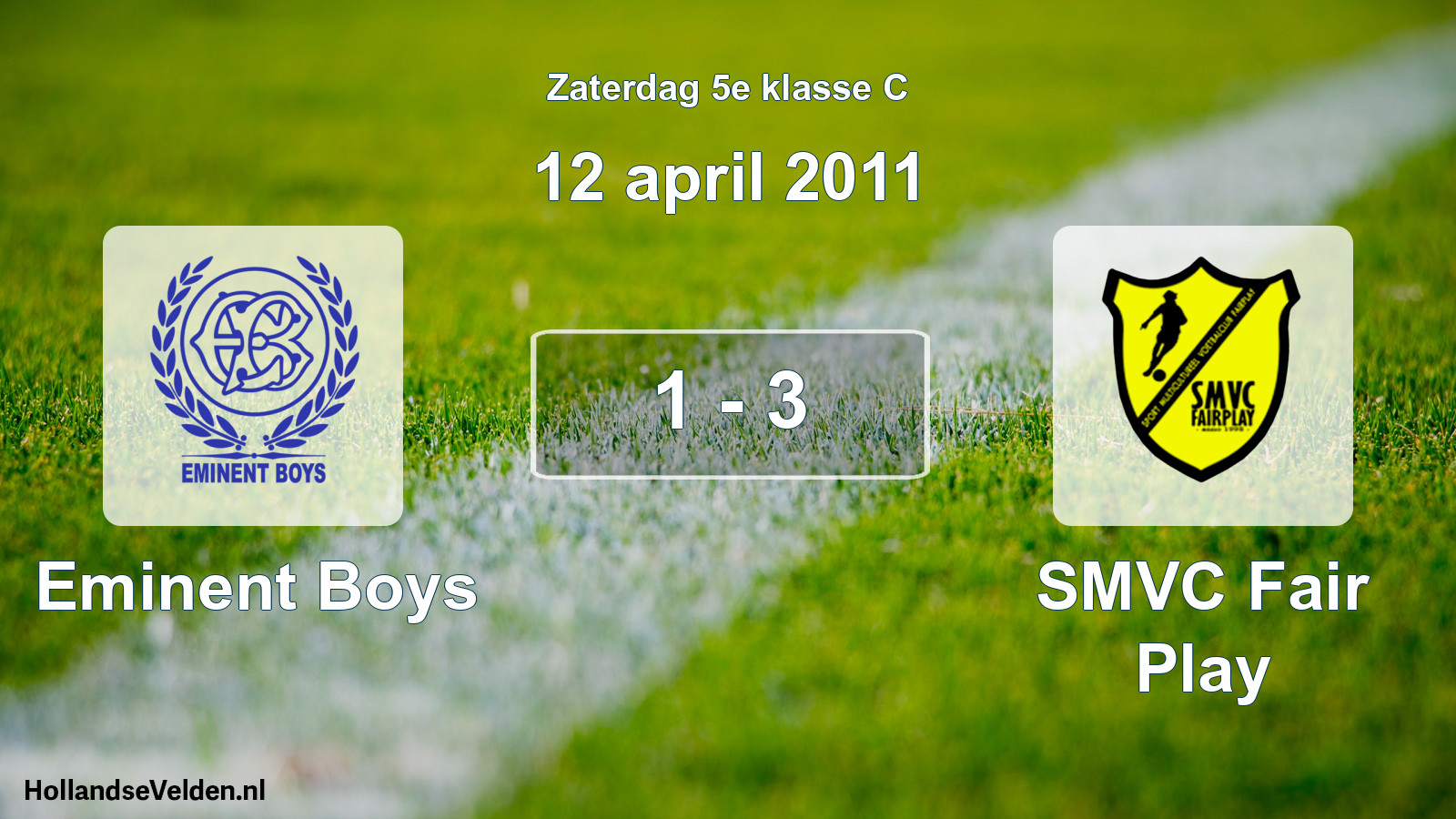 Total number of matches played: Eminent Boys - SMVC Fair Play 1 - 3 (12 April 2011)