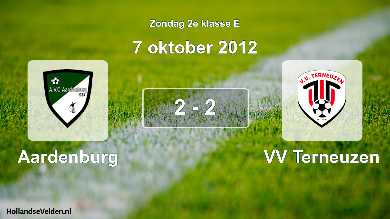 Total number of matches played: Aardenburg - VV Terneuzen 2 - 2 (7 October 2012)