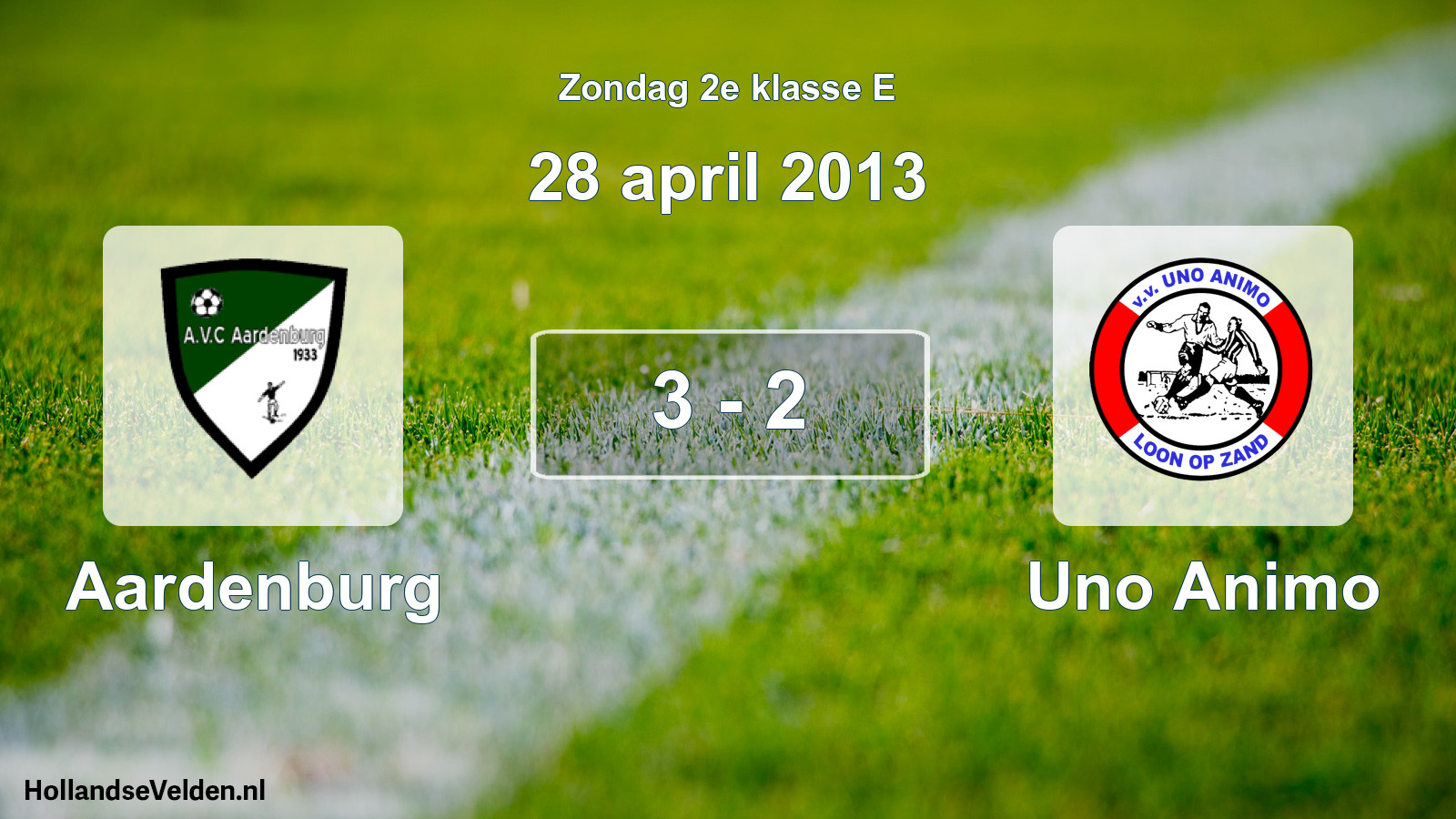 Total number of matches played: Aardenburg - Uno Animo 3 - 2 (28 April 2013)