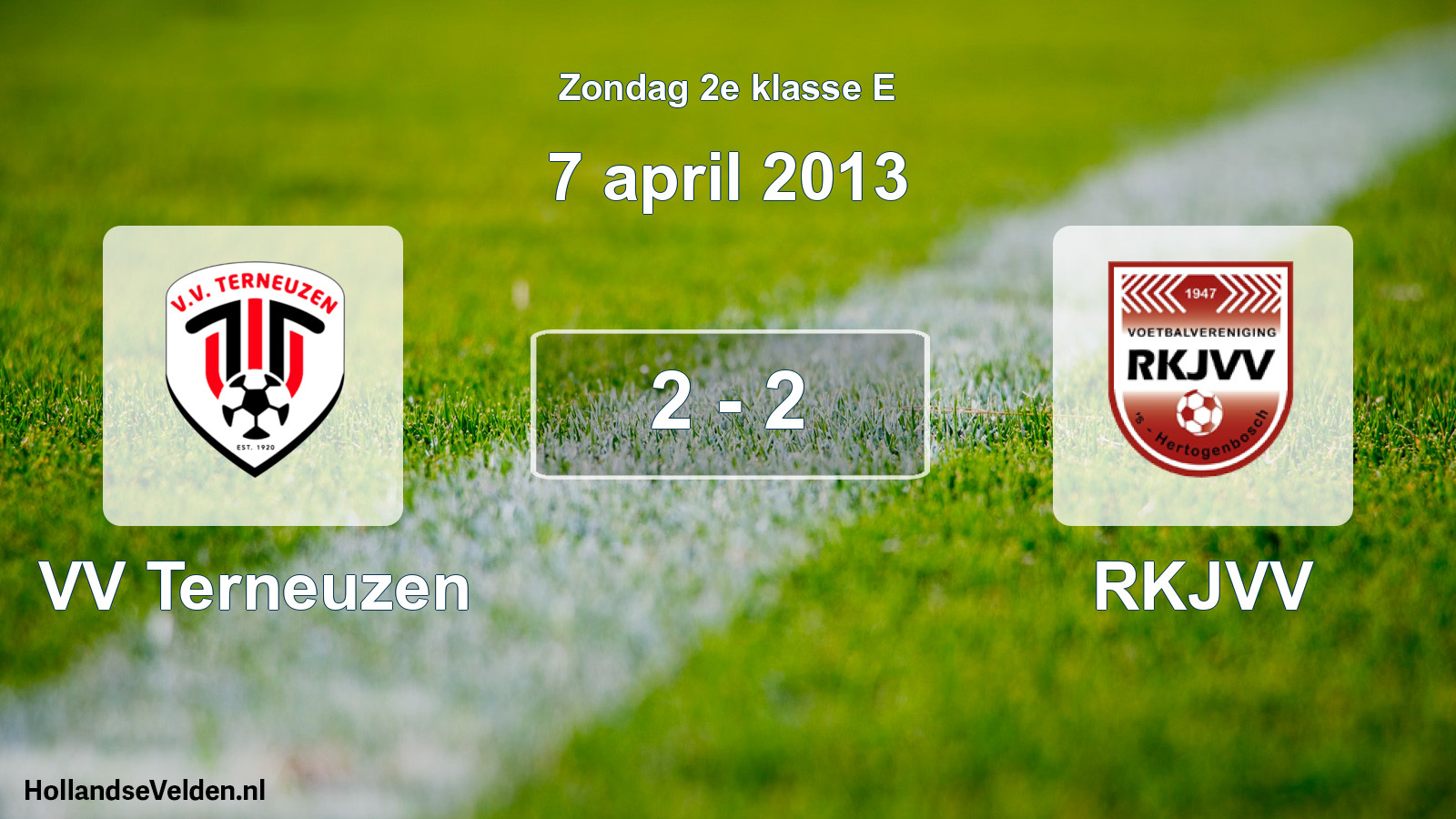 Total number of matches played: VV Terneuzen - RKJVV 2 - 2 (7 April 2013)