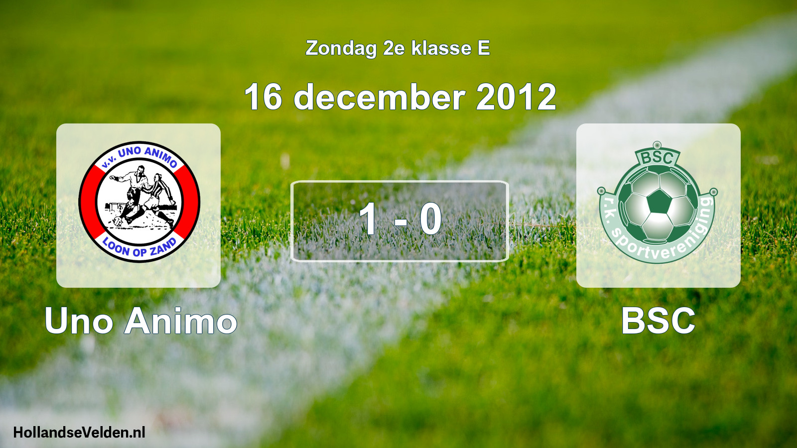 Total number of matches played: Uno Animo - BSC 1 - 0 (16 December 2012)