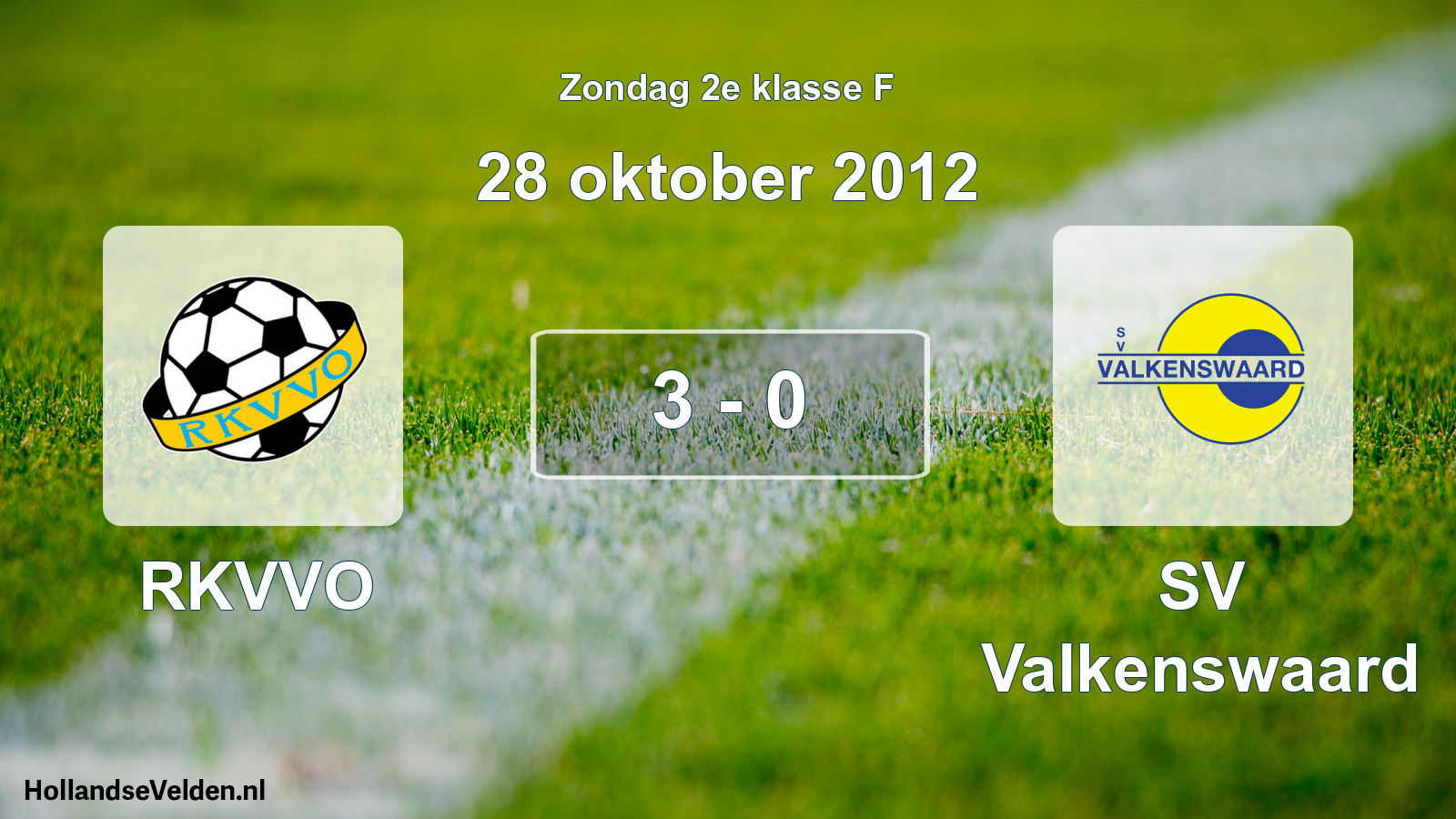 Total number of matches played: RKVVO - SV Valkenswaard 3 - 0 (28 October 2012)