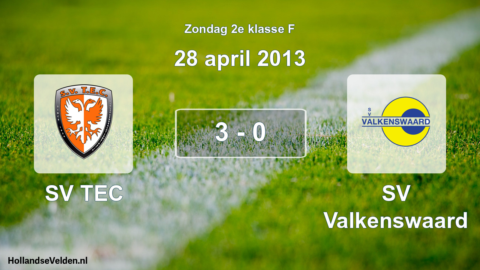 Total number of matches played: SV TEC - SV Valkenswaard 3 - 0 (28 April 2013)