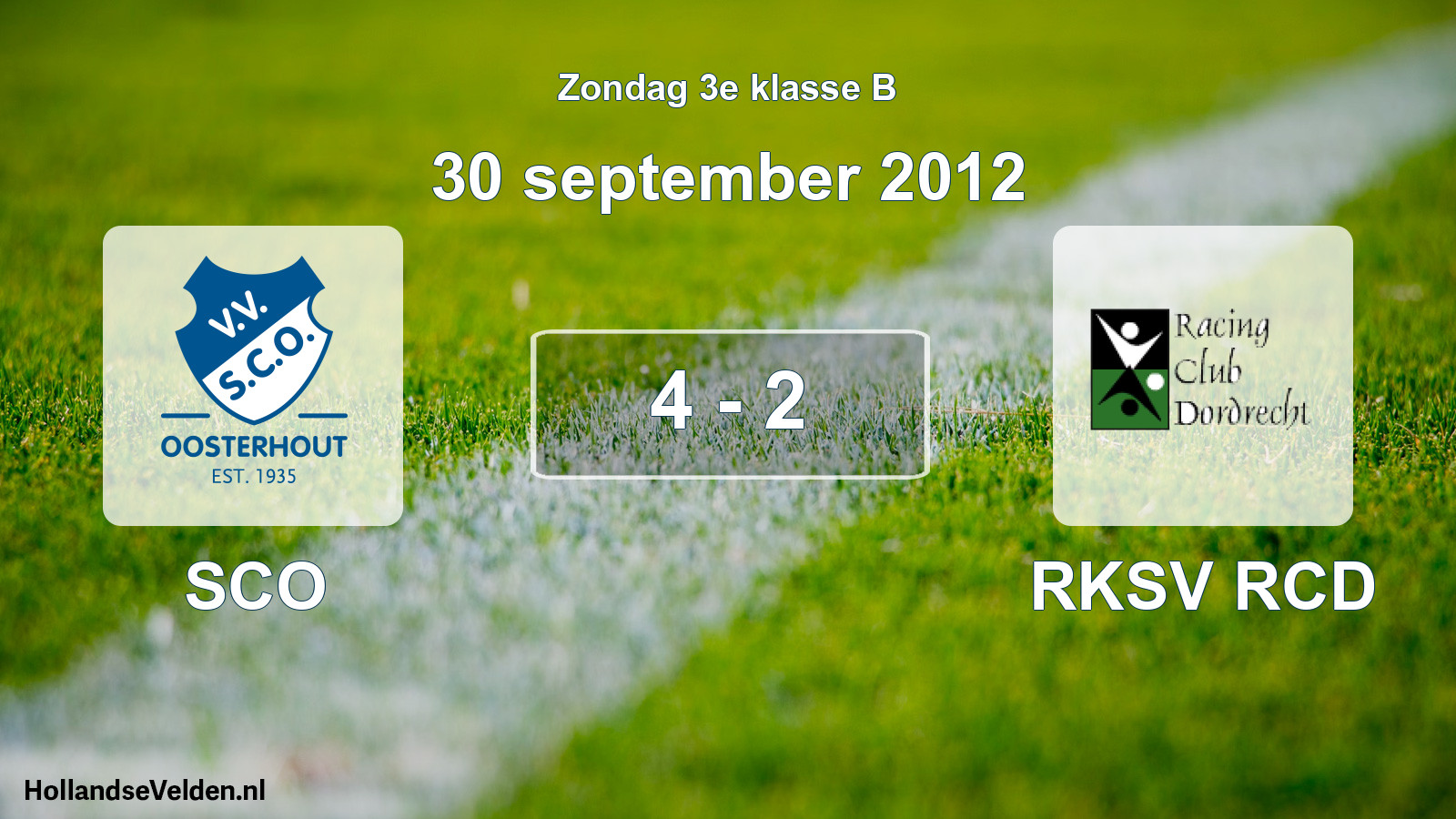 Total number of matches played: SCO - RKSV RCD 4 - 2 (30 September 2012)