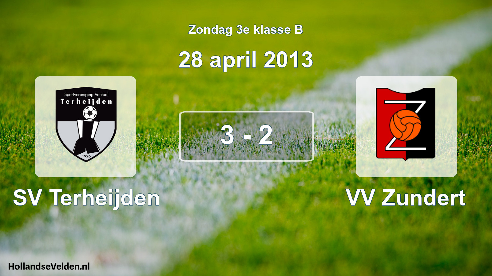 Total number of matches played: SV Terheijden - VV Zundert 3 - 2 (28 April 2013)