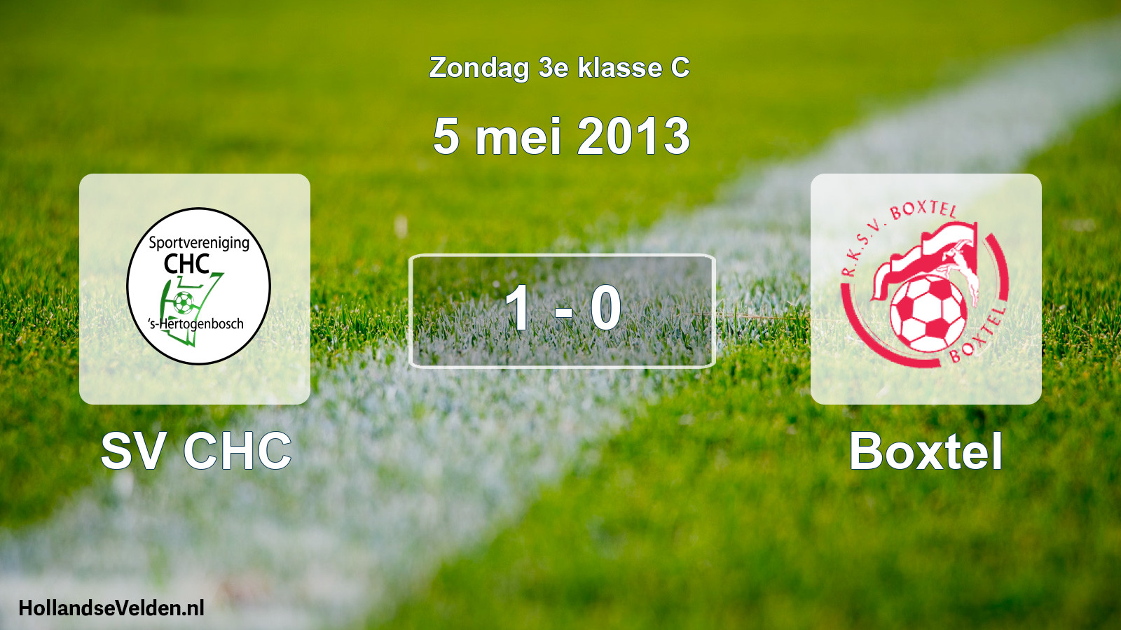Total number of matches played: SV CHC - Boxtel 1 - 0 (5 May 2013)