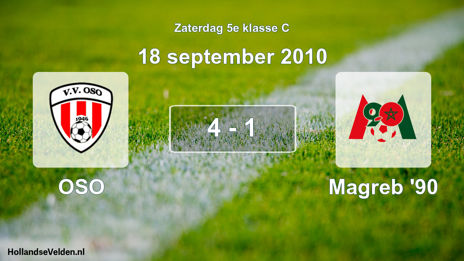 Total number of matches played: OSO - Magreb '90 4 - 1 (18 September 2010)
