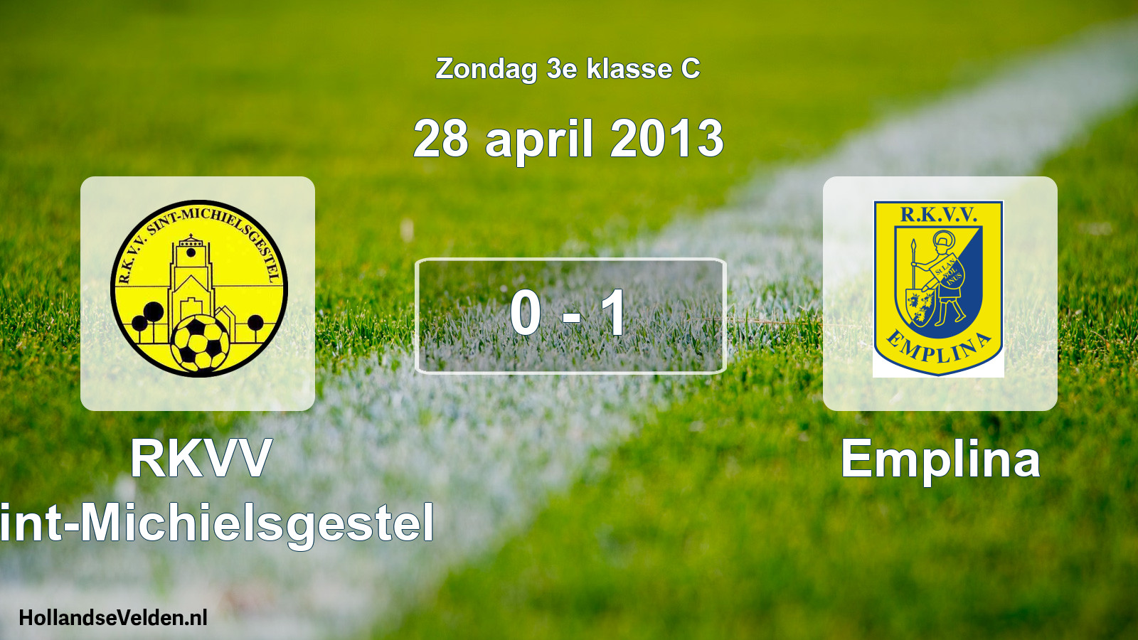 Total number of matches played: RKVV Sint-Michielsgestel - Emplina 0 - 1 (28 April 2013)