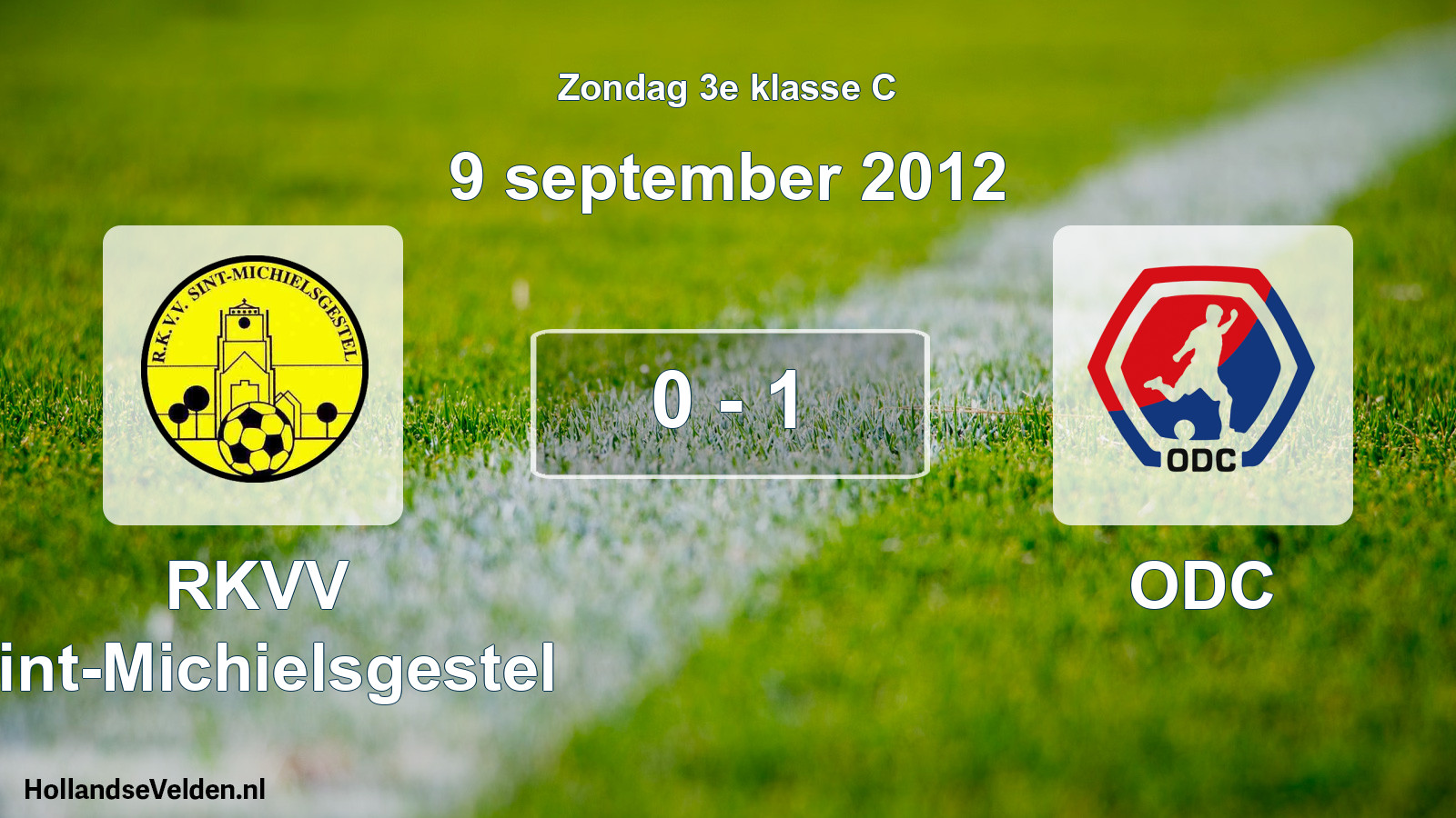 Total number of matches played: RKVV Sint-Michielsgestel - ODC 0 - 1 (9 September 2012)
