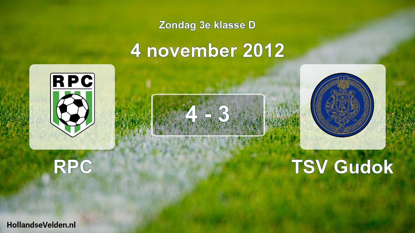 Total number of matches played: RPC - TSV Gudok 4 - 3 (4 November 2012)