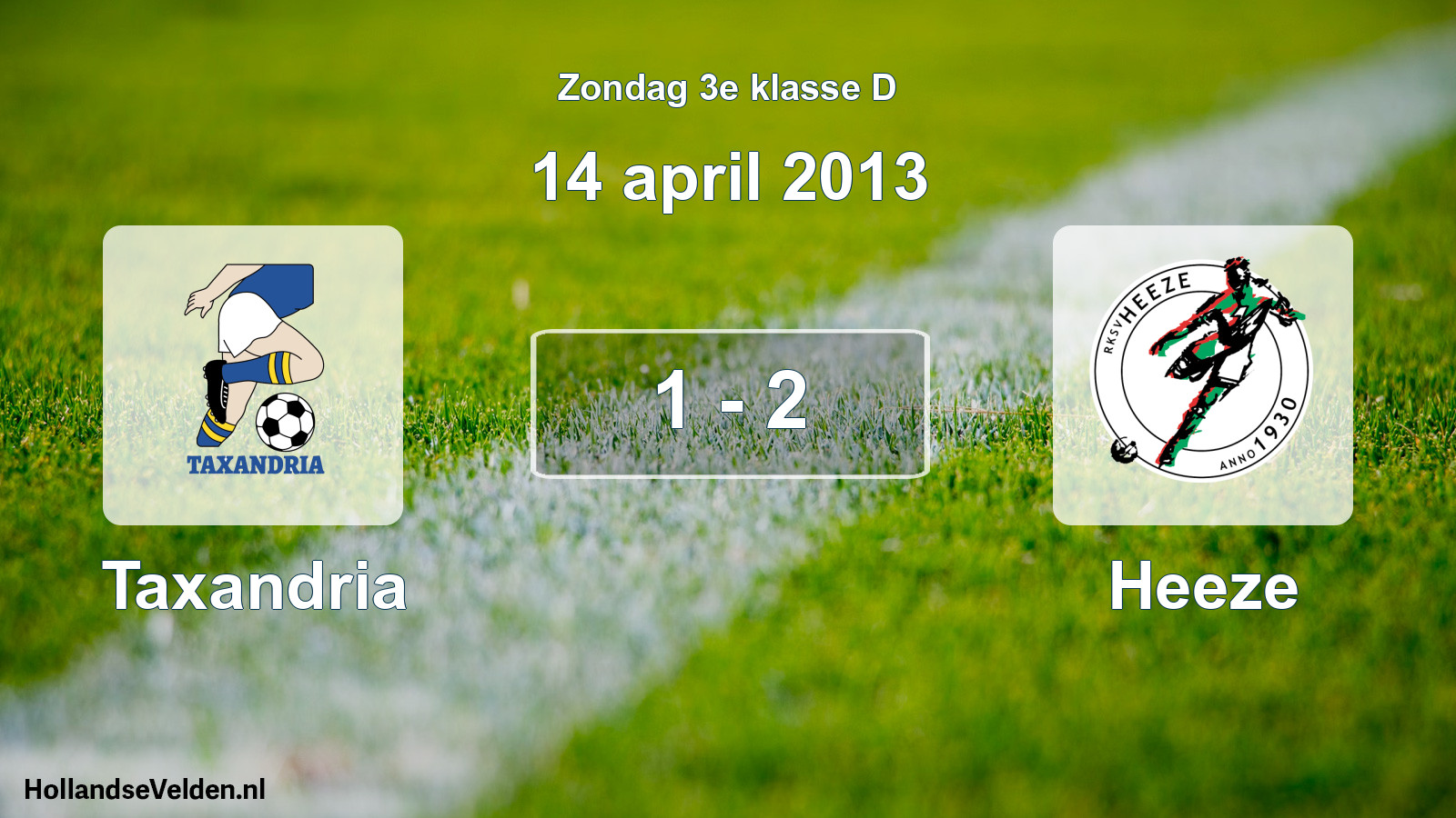 Total number of matches played: Taxandria - Heeze 1 - 2 (14 April 2013)