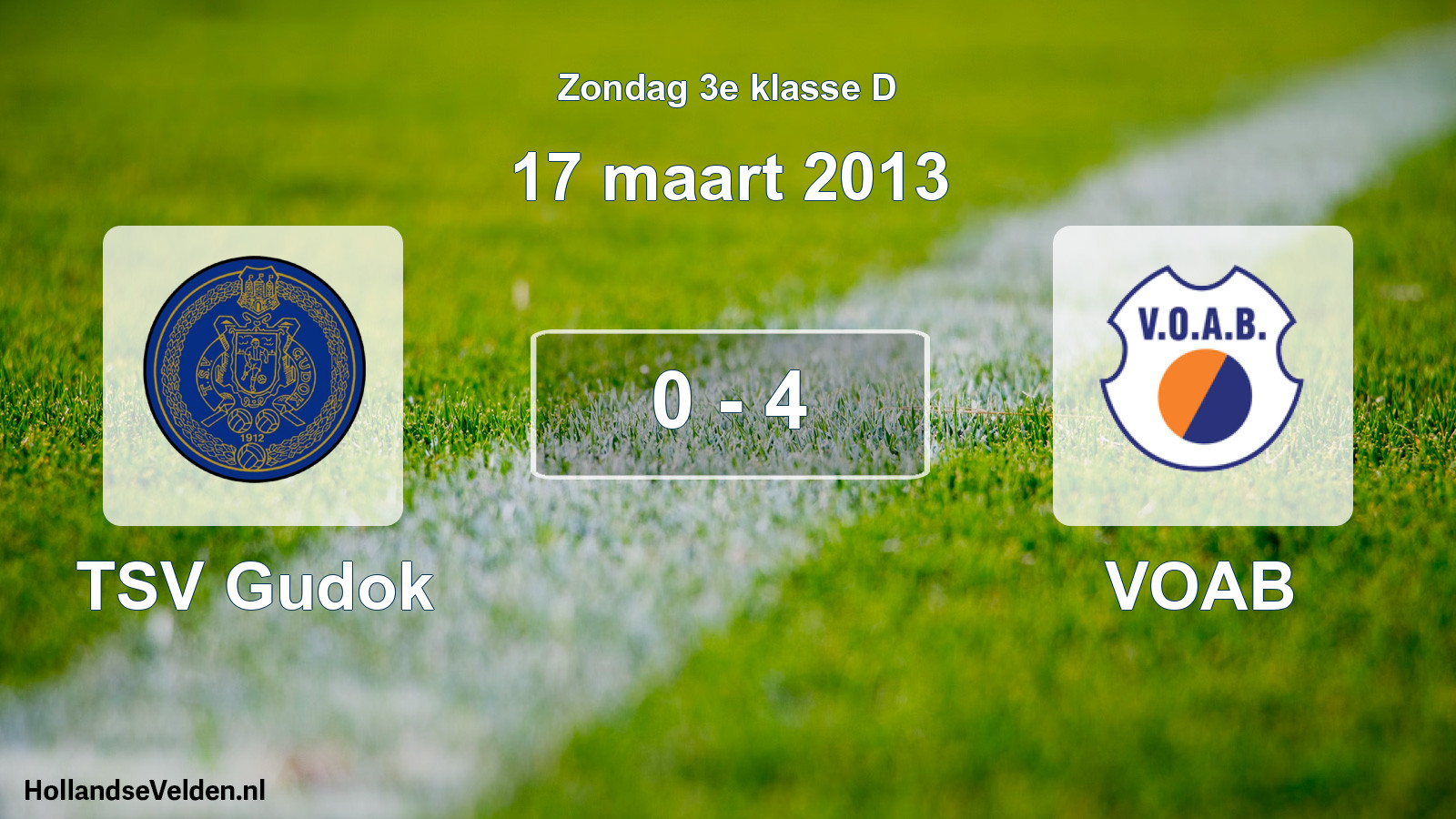 Total number of matches played: TSV Gudok - VOAB 0 - 4 (17 March 2013)