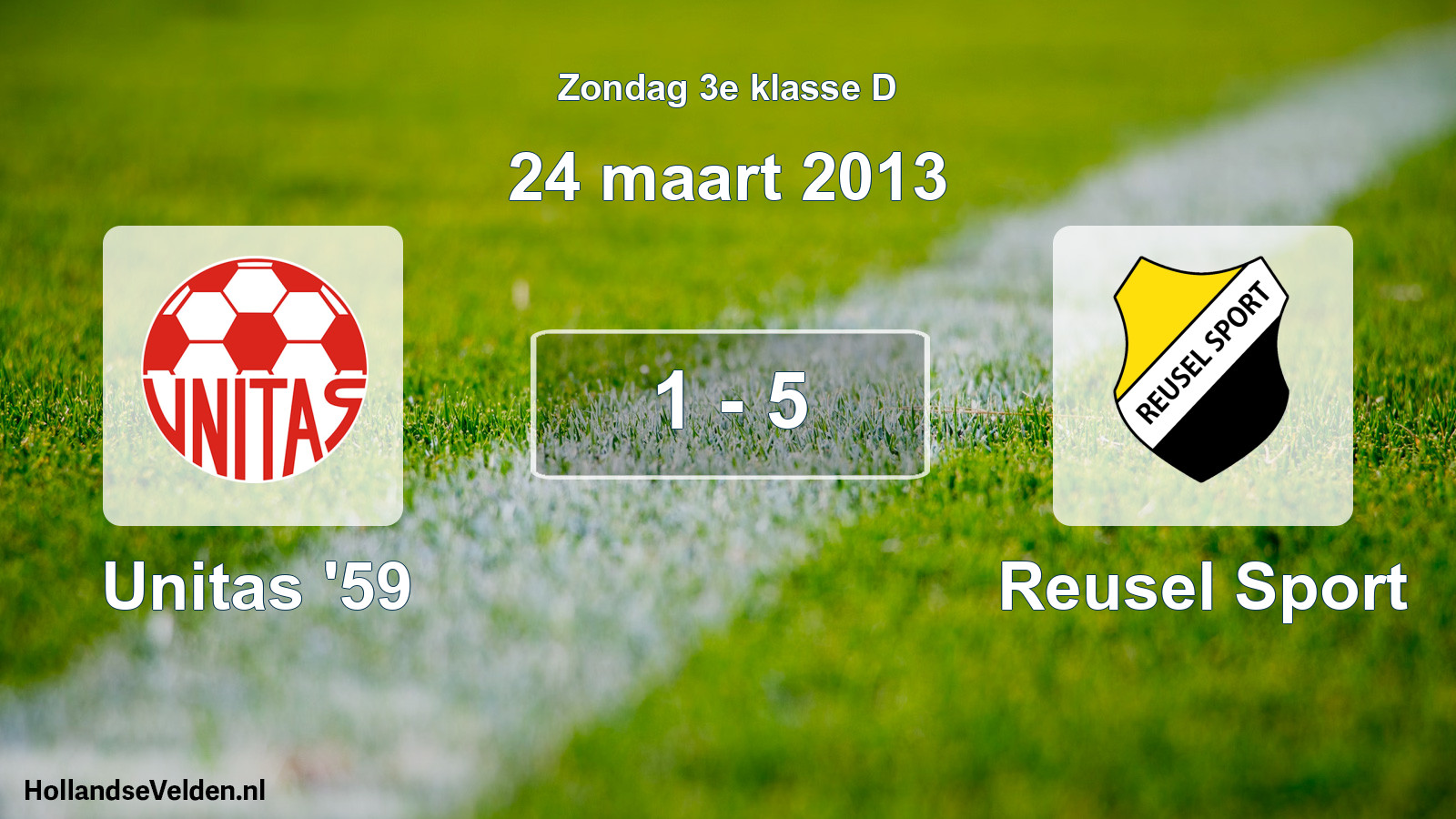 Total number of matches played: Unitas '59 - Reusel Sport 1 - 5 (24 March 2013)