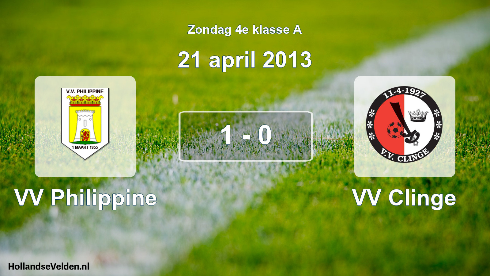 Total number of matches played: VV Philippine - VV Clinge 1 - 0 (21 April 2013)