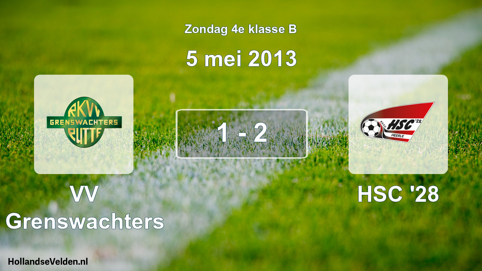 Total number of matches played: VV Grenswachters - HSC '28 1 - 2 (5 May 2013)