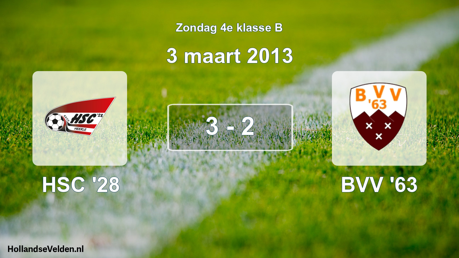 Total number of matches played: HSC '28 - BVV '63 3 - 2 (3 March 2013)