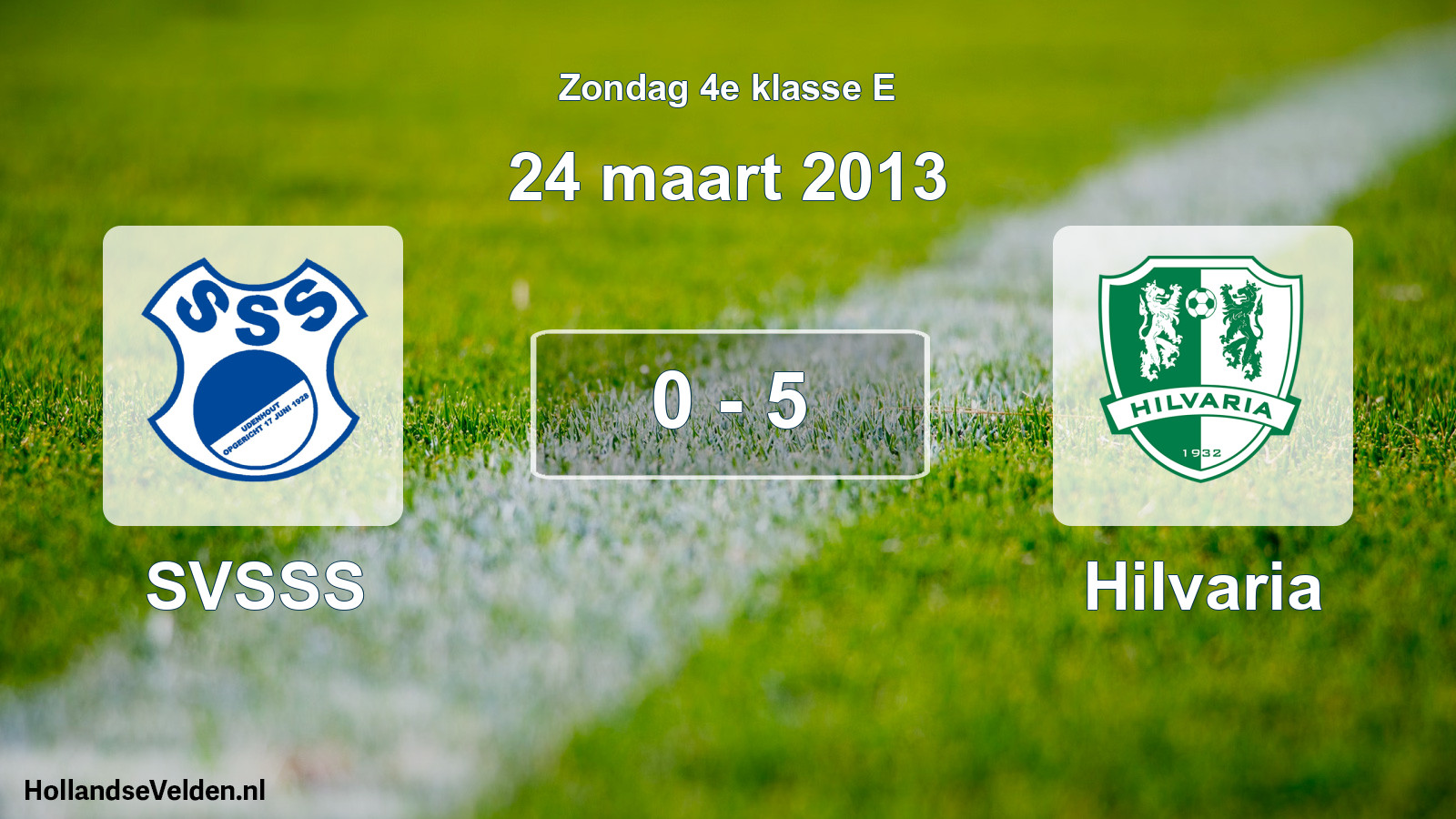 Total number of matches played: SVSSS - Hilvaria 0 - 5 (24 March 2013)