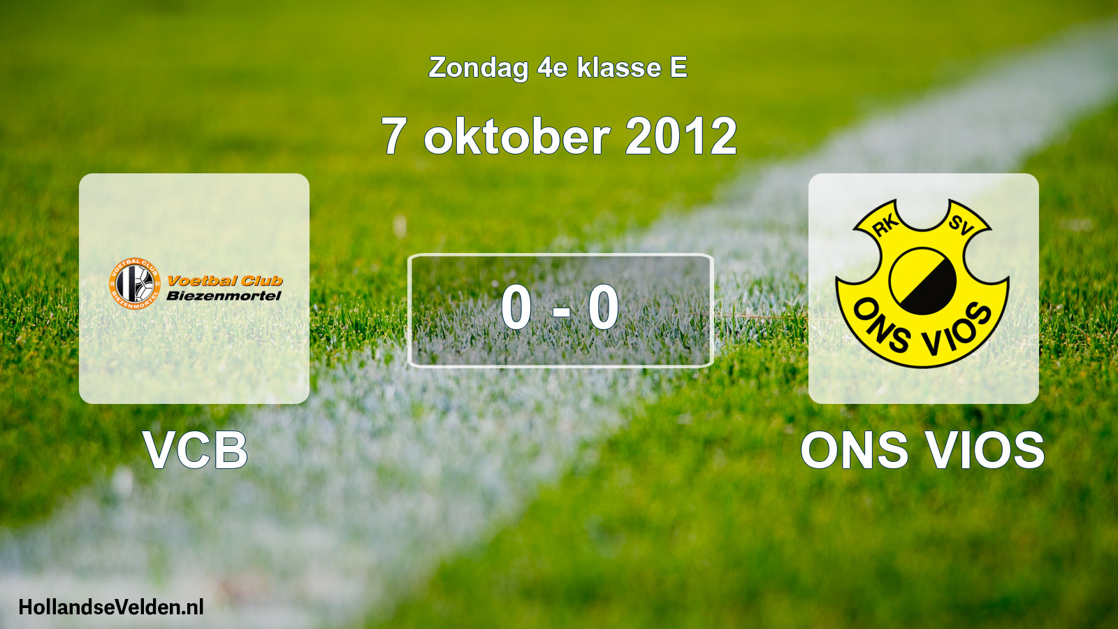 Total number of matches played: VCB - ONS VIOS 0 - 0 (7 October 2012)