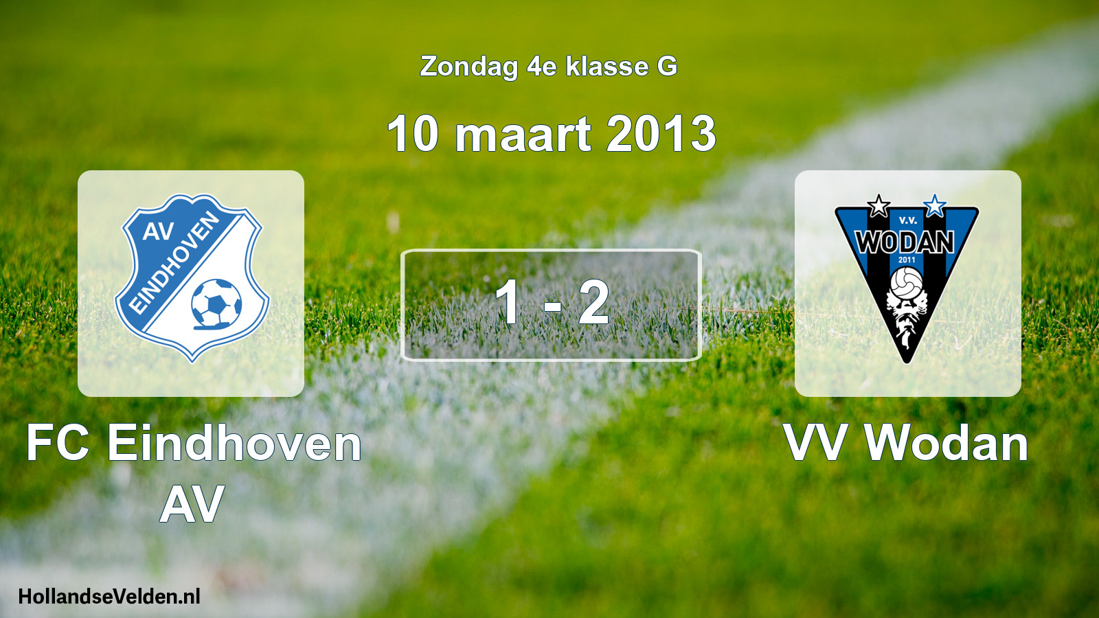 Total number of matches played: FC Eindhoven AV - VV Wodan 1 - 2 (10 March 2013)