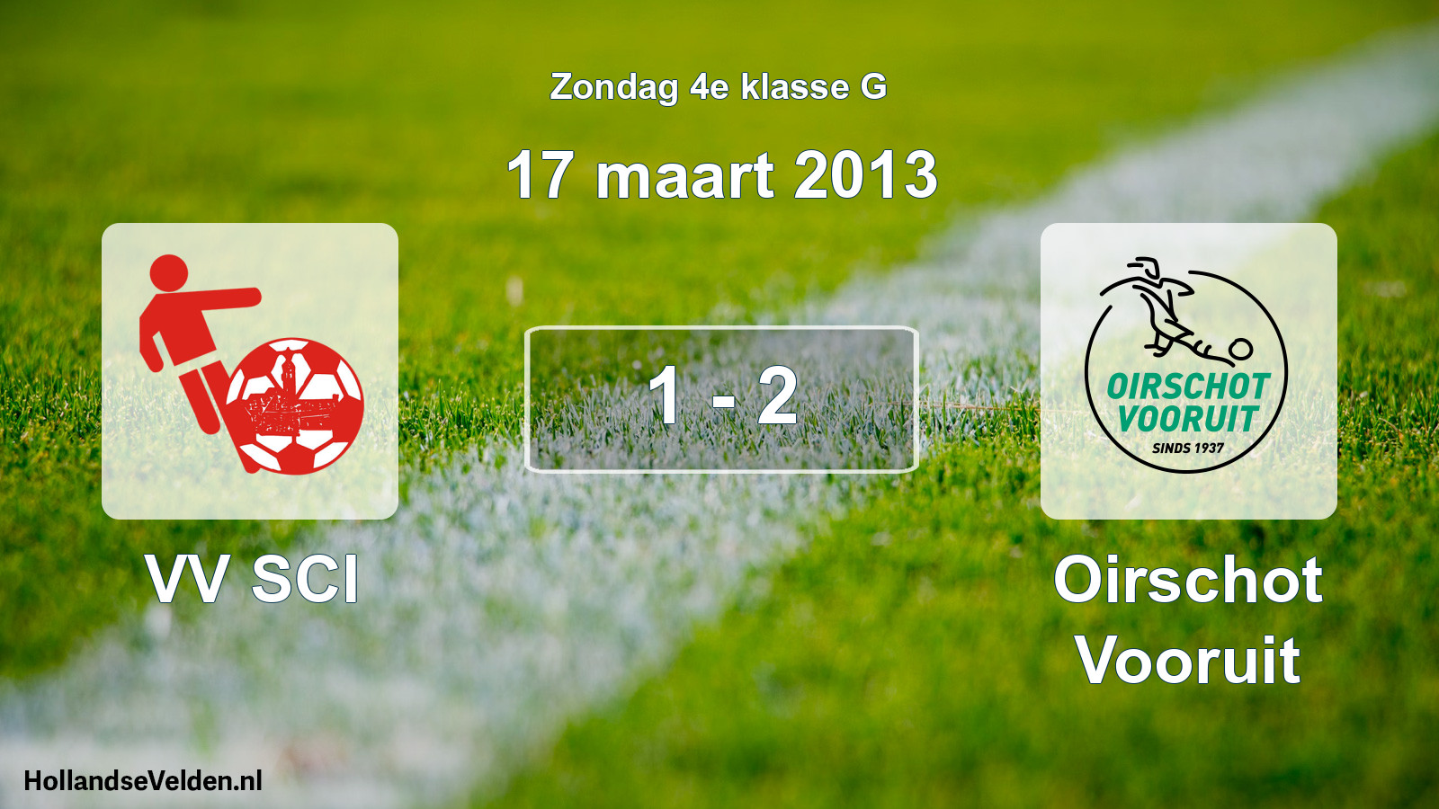 Total number of matches played: VV SCI - Oirschot Vooruit 1 - 2 (17 March 2013)