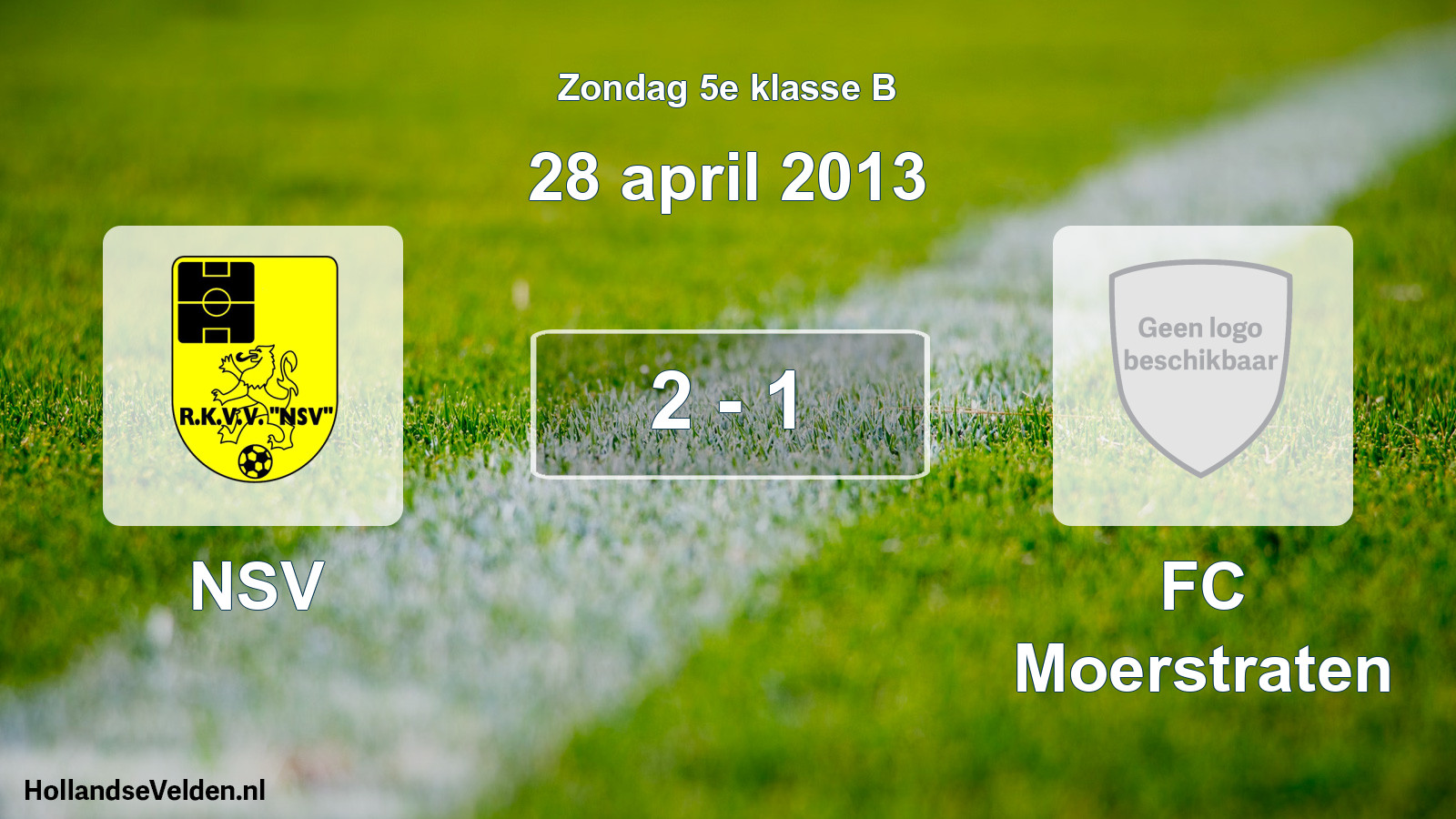 Total number of matches played: NSV - FC Moerstraten 2 - 1 (28 April 2013)
