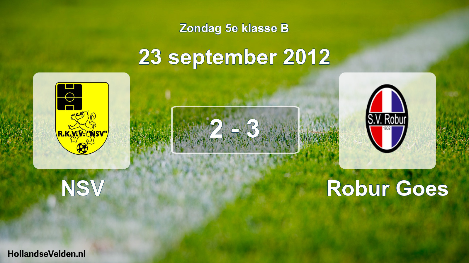Total number of matches played: NSV - Robur Goes 2 - 3 (23 September 2012)