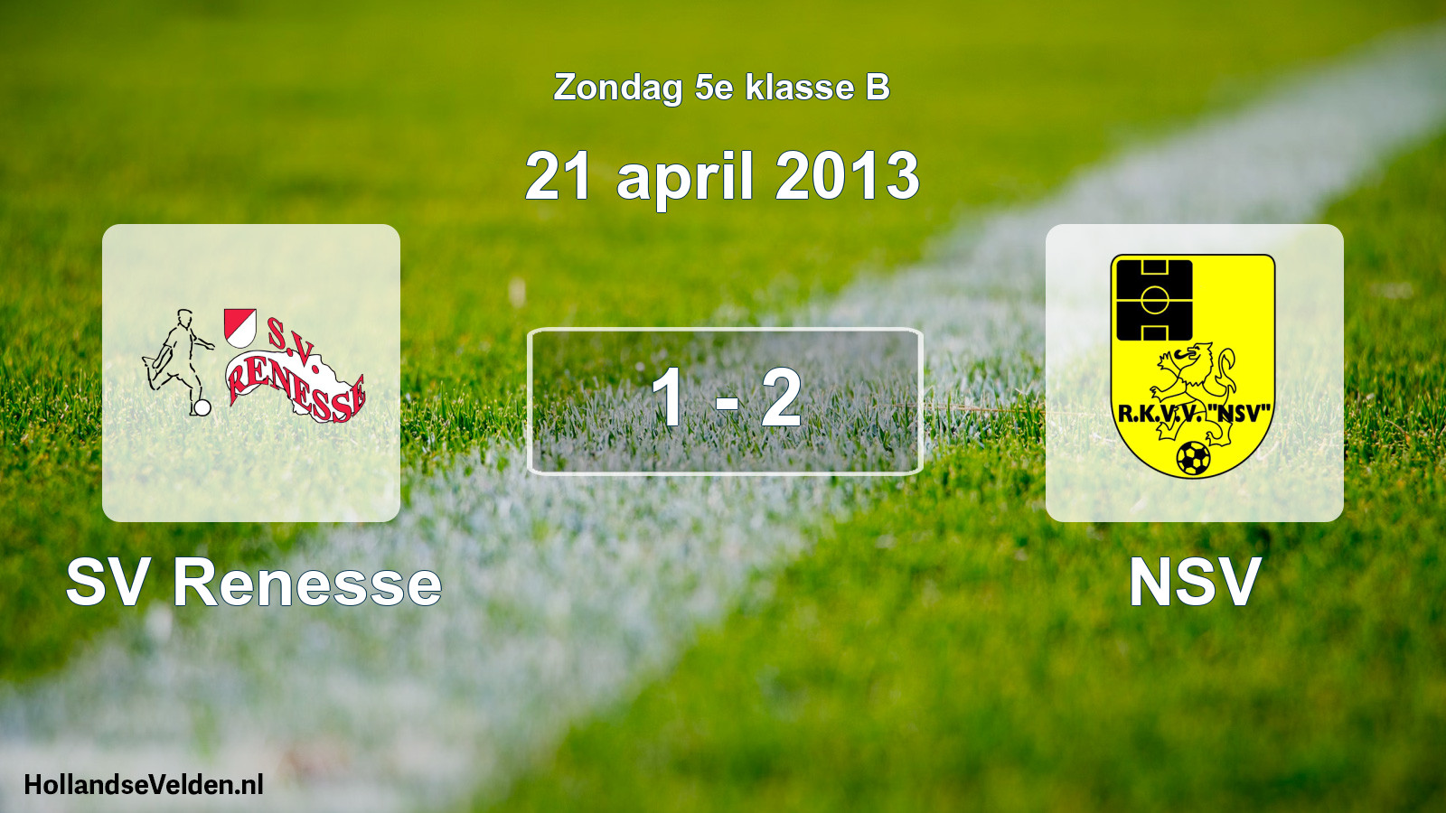 Total number of matches played: SV Renesse - NSV 1 - 2 (21 April 2013)
