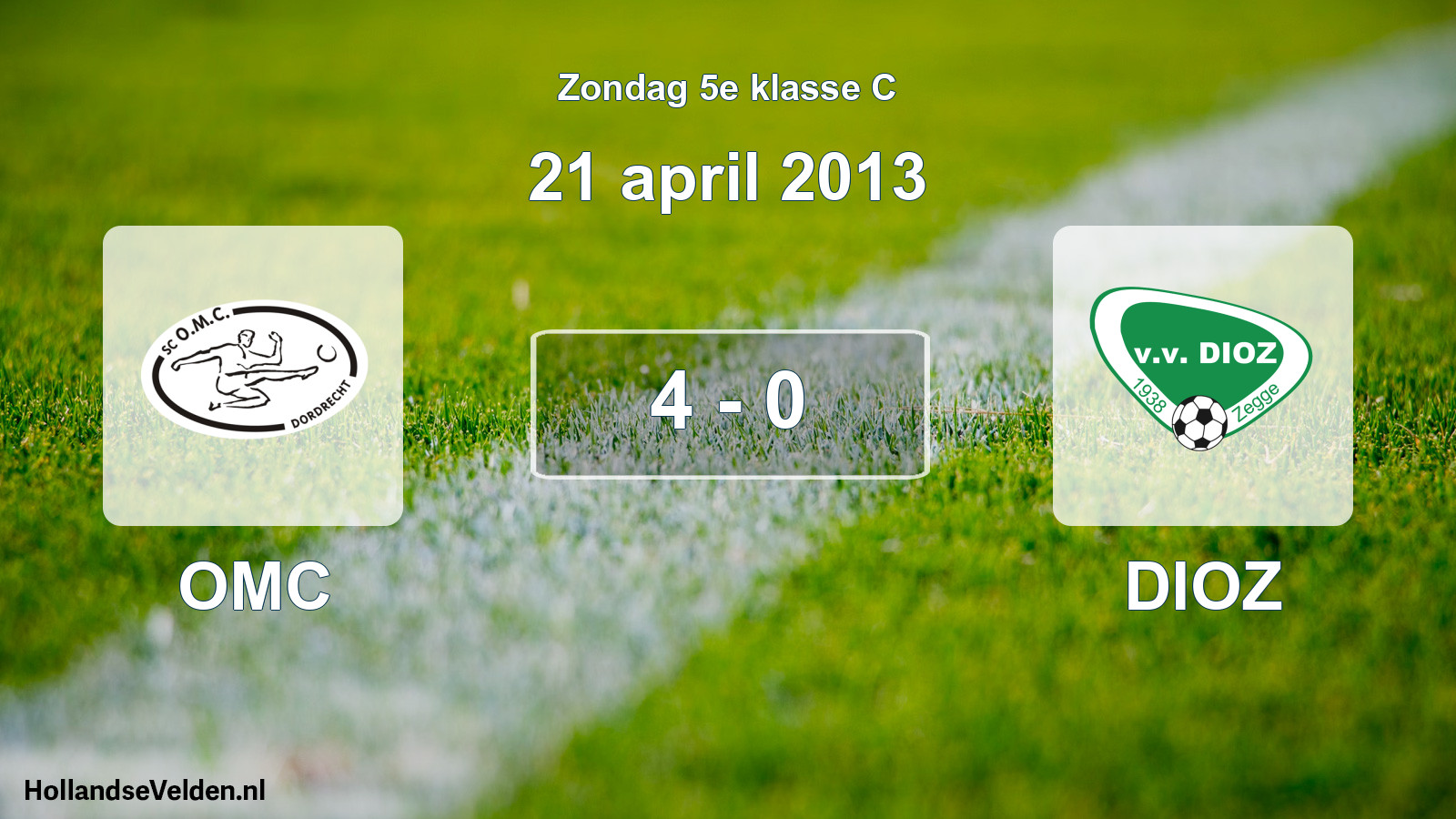 Total number of matches played: OMC - DIOZ 4 - 0 (21 April 2013)