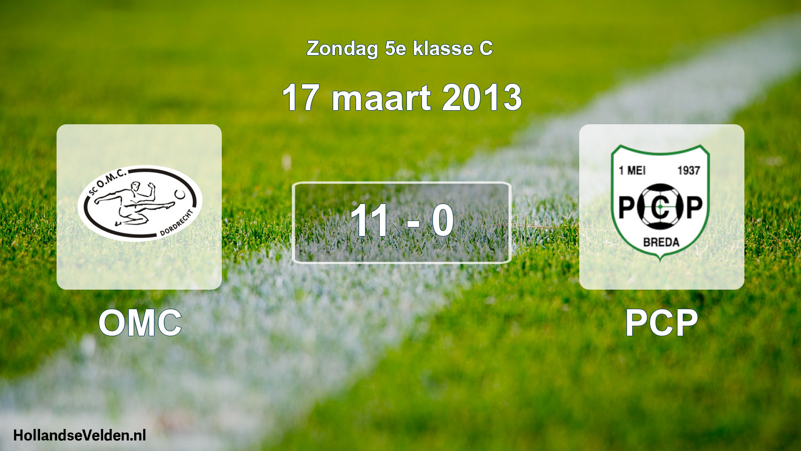 Total number of matches played: OMC - PCP 11 - 0 (17 March 2013)