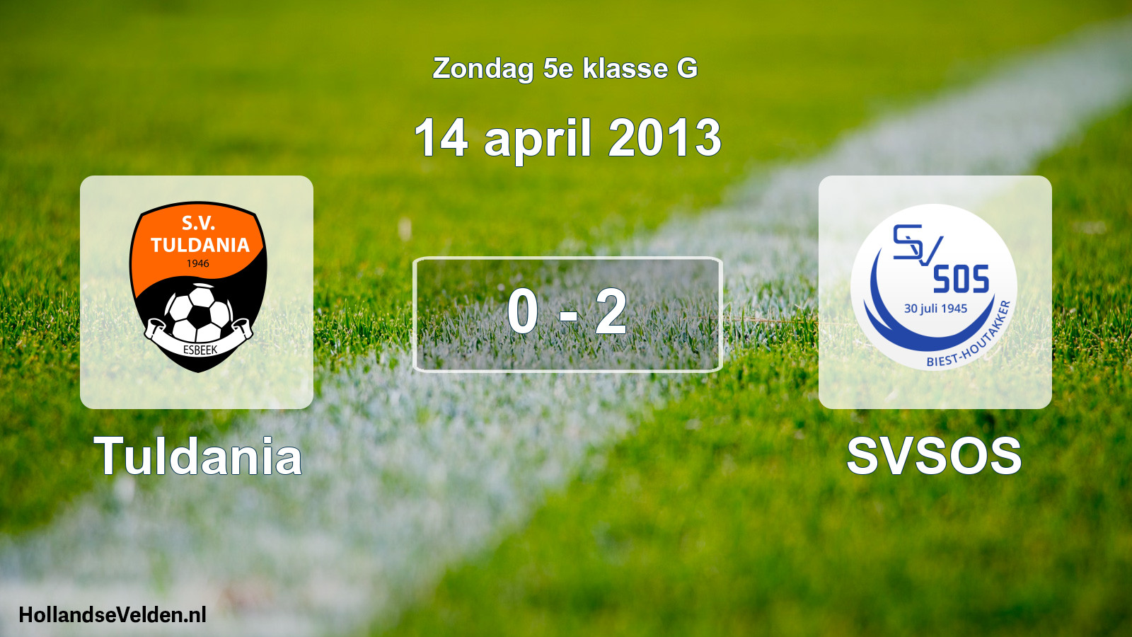 Total number of matches played: Tuldania - SVSOS 0 - 2 (14 April 2013)