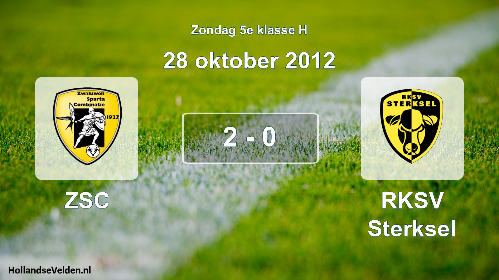 Total number of matches played: ZSC - RKSV Sterksel 2 - 0 (28 October 2012)