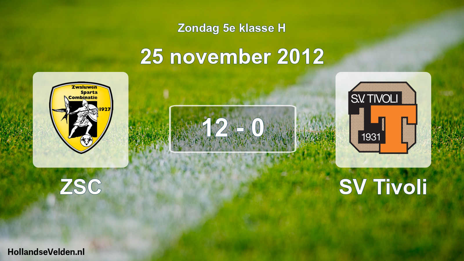 Total number of matches played: ZSC - SV Tivoli 12 - 0 (25 November 2012)