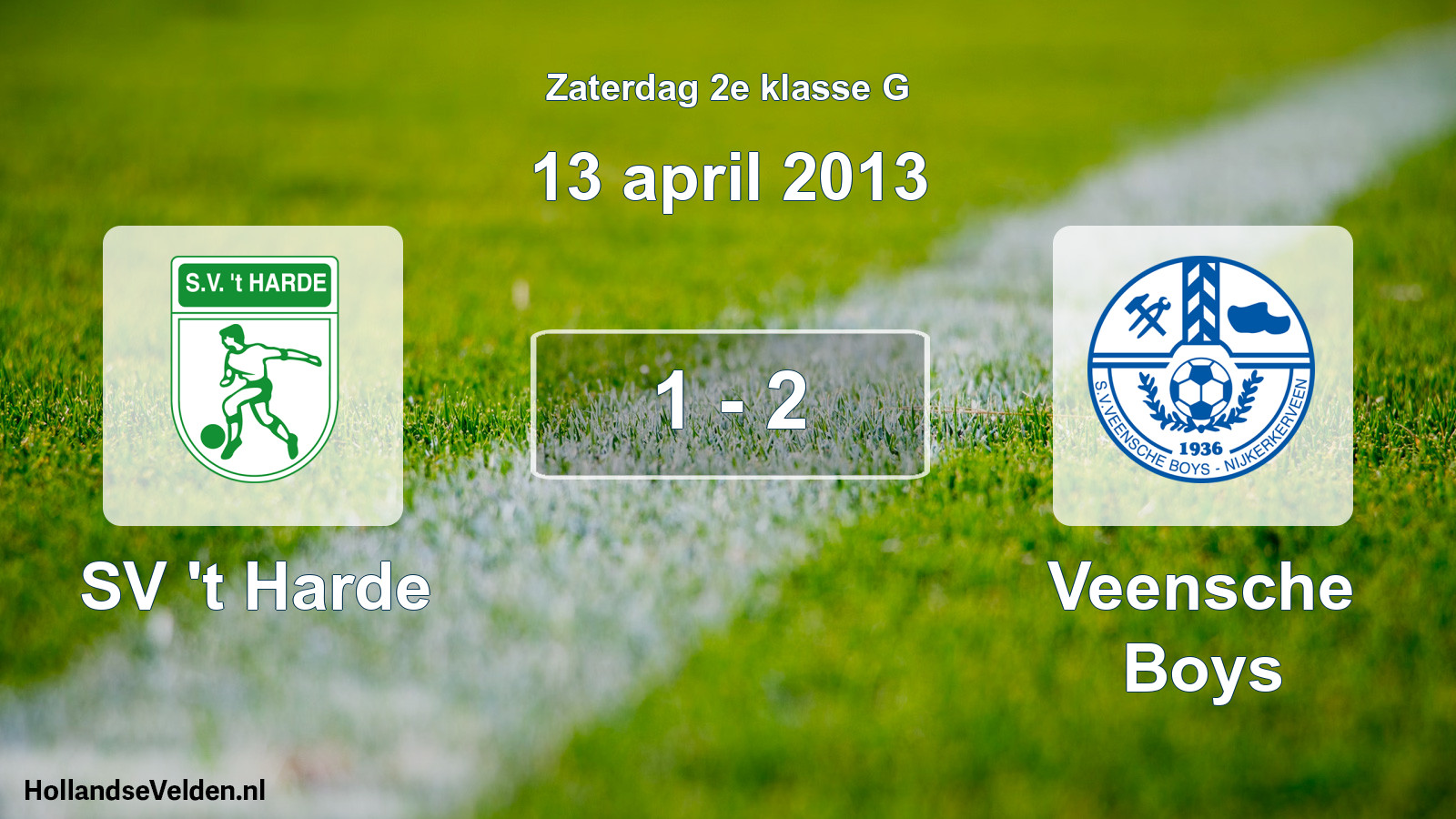 Total number of matches played: SV 't Harde - Veensche Boys 1 - 2 (13 April 2013)