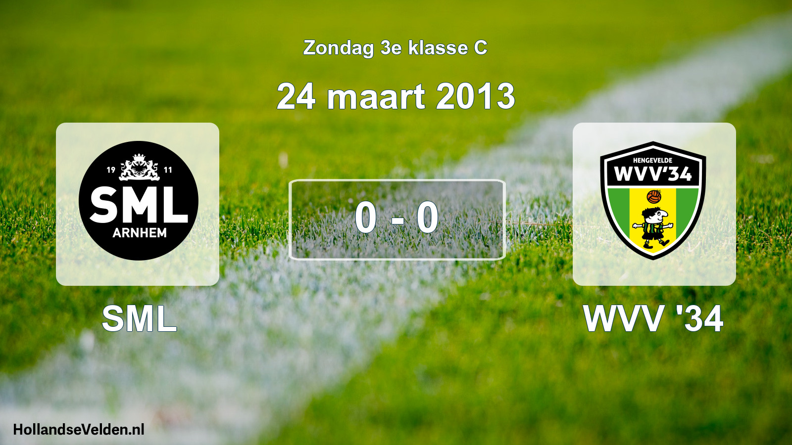 Total number of matches played: SML - WVV '34 0 - 0 (24 March 2013)