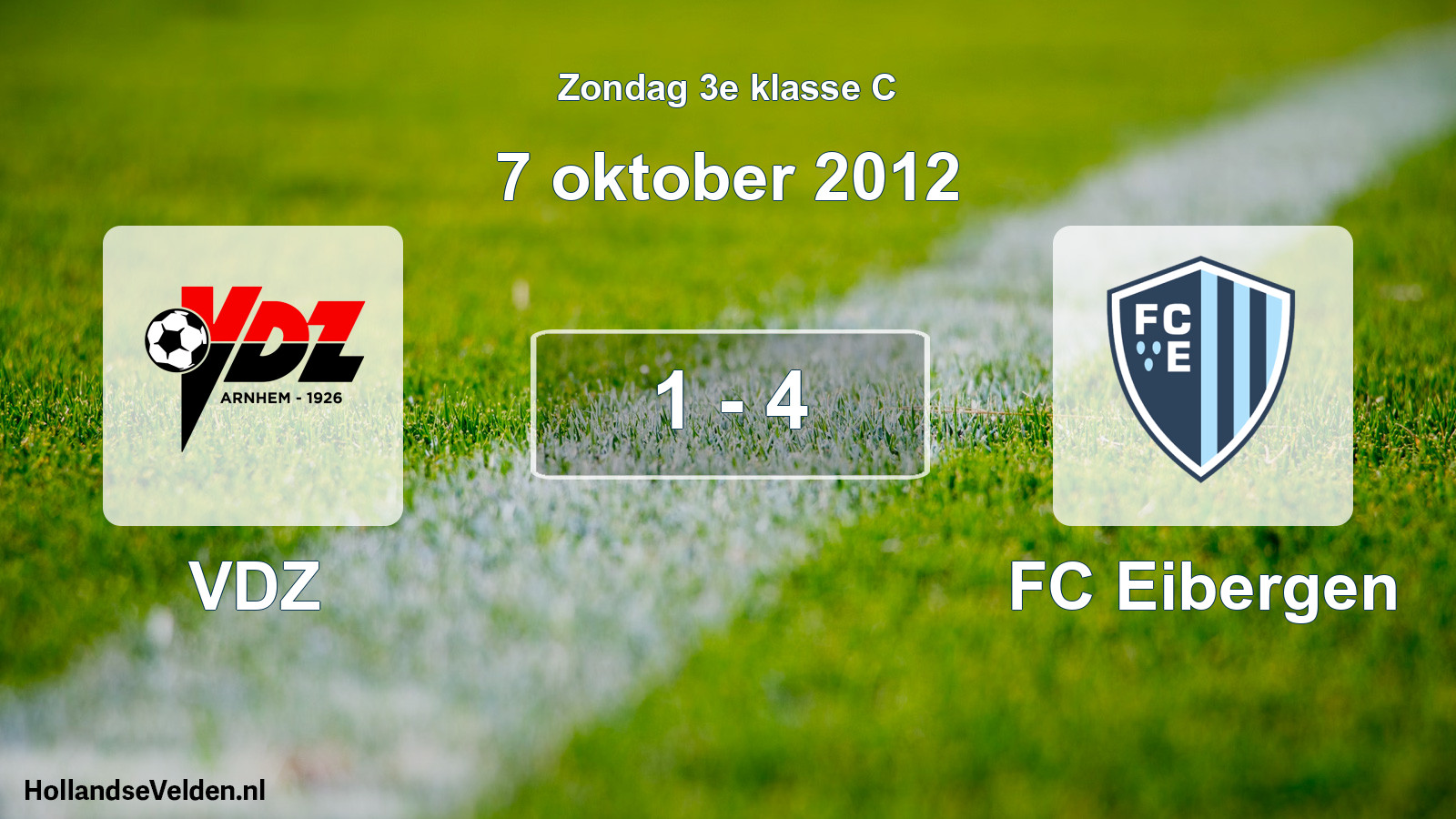 Total number of matches played: VDZ - FC Eibergen 1 - 4 (7 October 2012)