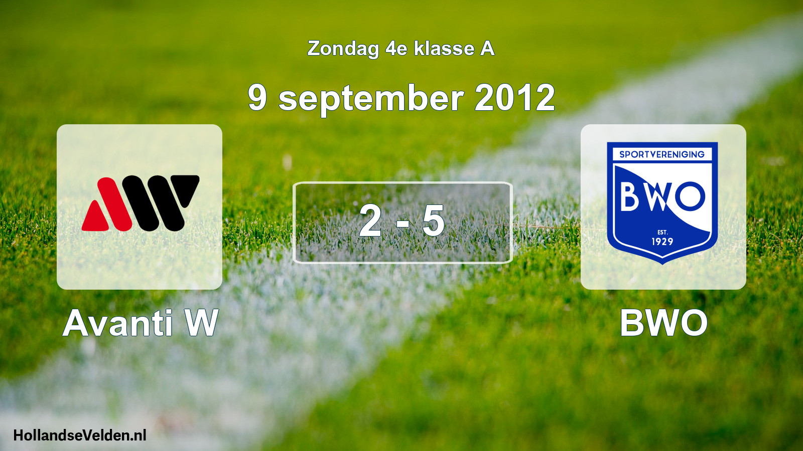 Total number of matches played: Avanti W - BWO 2 - 5 (9 September 2012)