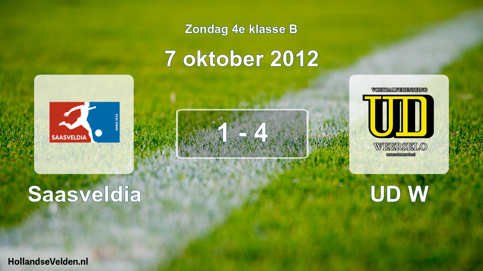 Total number of matches played: Saasveldia - UD W 1 - 4 (7 October 2012)