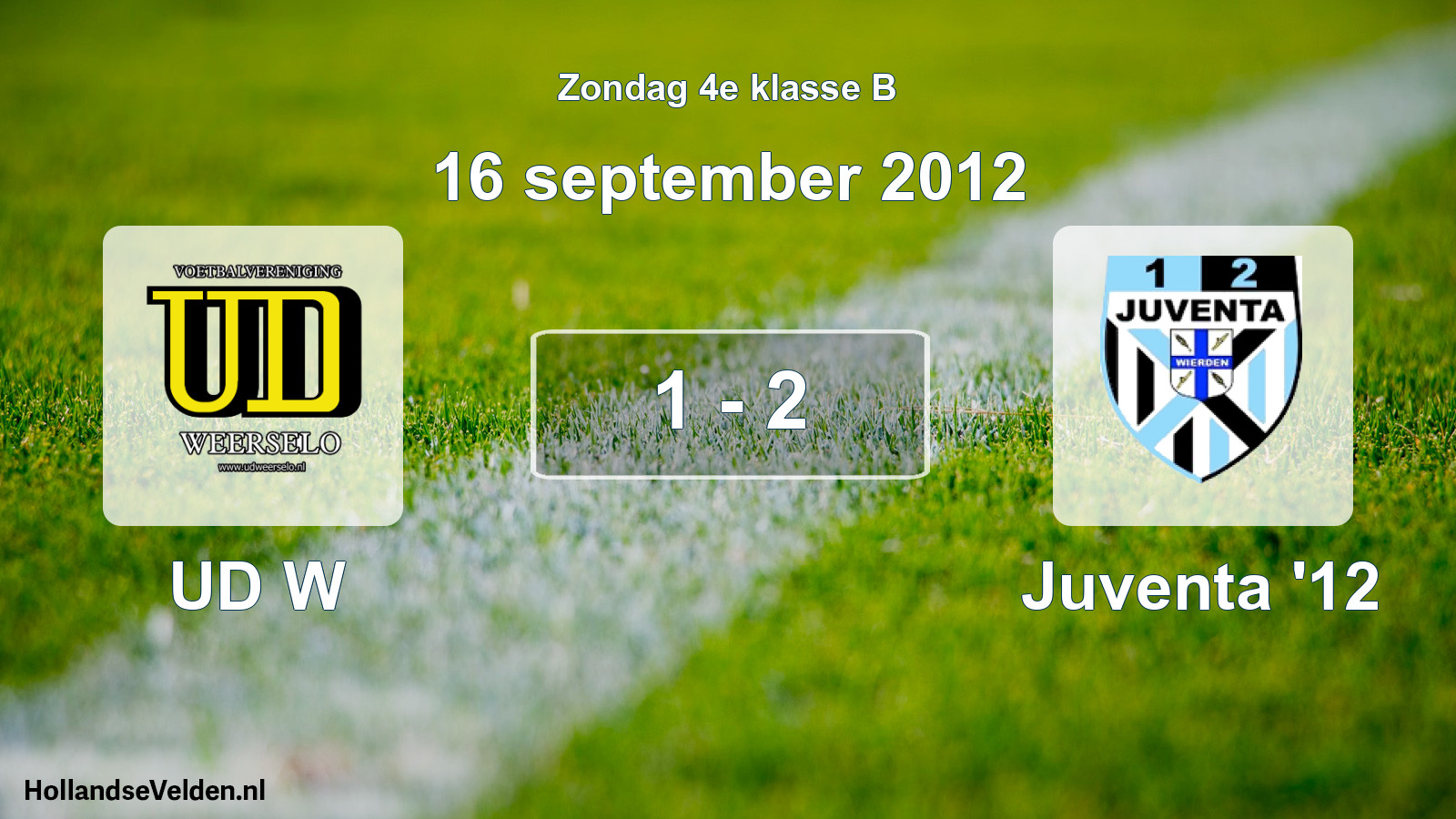Total number of matches played: UD W - Juventa '12 1 - 2 (16 September 2012)