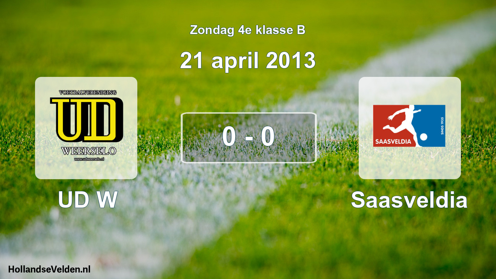Total number of matches played: UD W - Saasveldia 0 - 0 (21 April 2013)