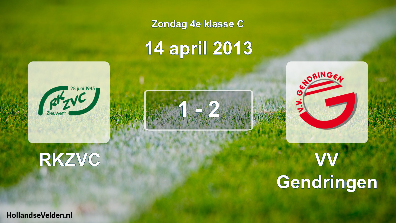Total number of matches played: RKZVC - VV Gendringen 1 - 2 (14 April 2013)