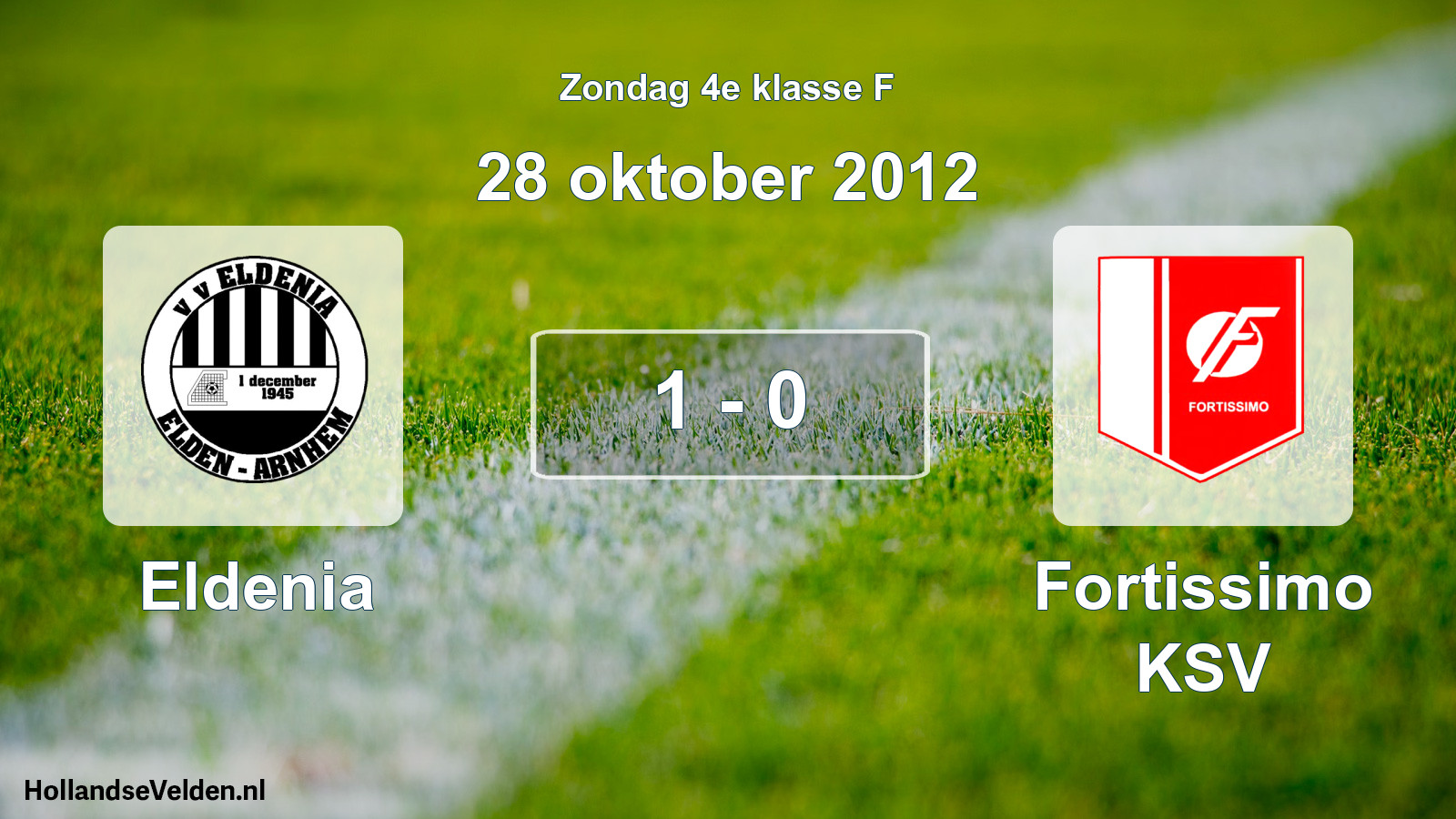 Total number of matches played: Eldenia - Fortissimo KSV 1 - 0 (28 October 2012)