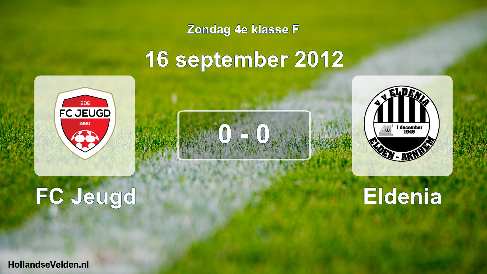 Total number of matches played: FC Jeugd - Eldenia 0 - 0 (16 September 2012)