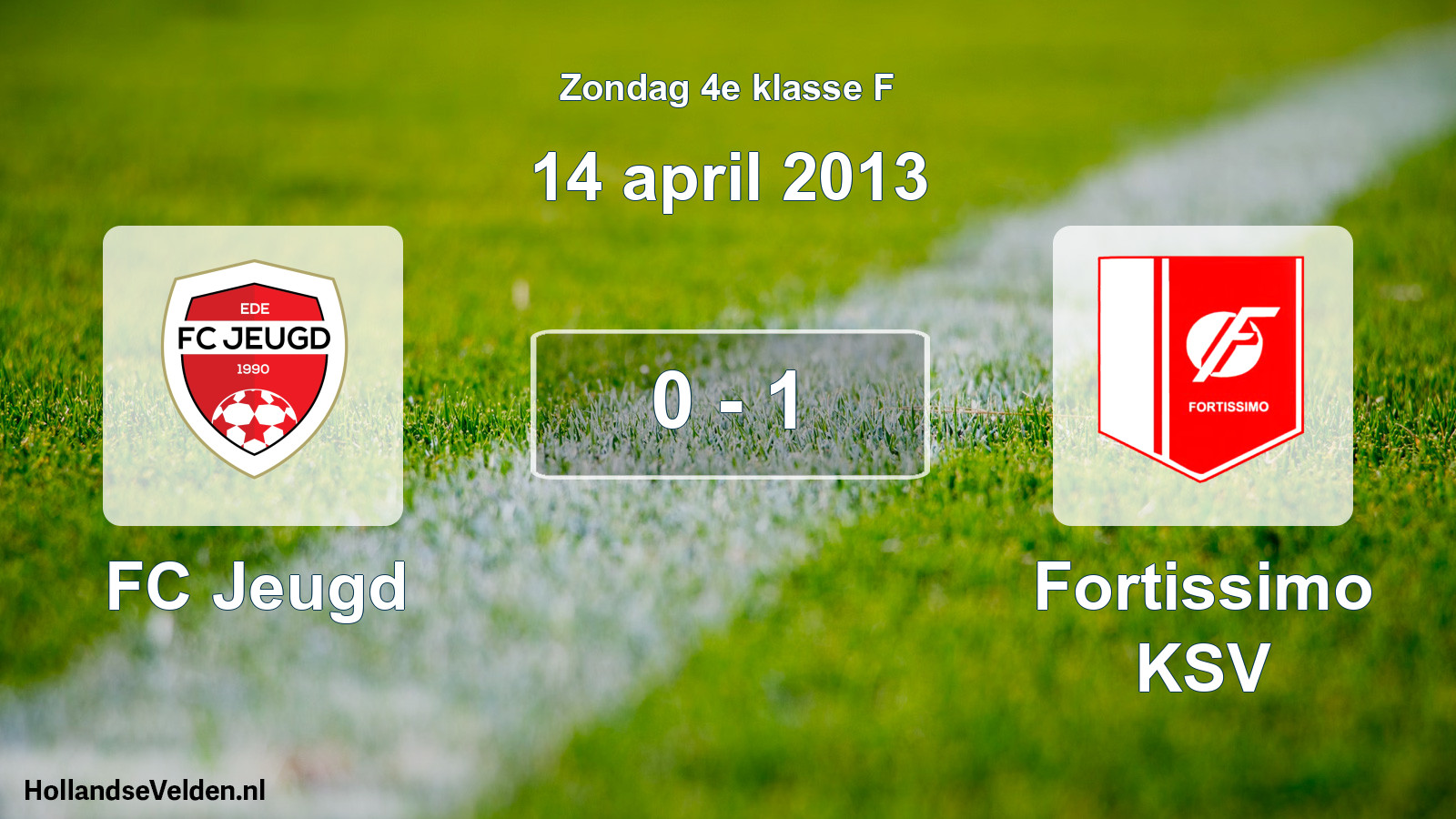 Total number of matches played: FC Jeugd - Fortissimo KSV 0 - 1 (14 April 2013)