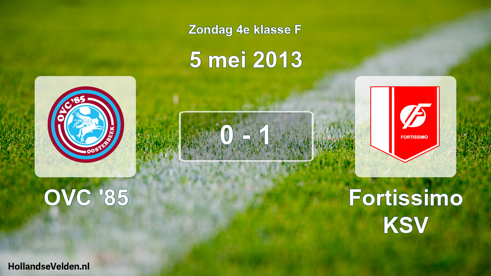 Total number of matches played: OVC '85 - Fortissimo KSV 0 - 1 (5 May 2013)
